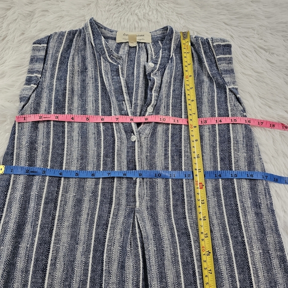 Anthropologie | Cloth & Stone Stripe Shirt Dress Button Top Sleeveless L… - Picture 8 of 12